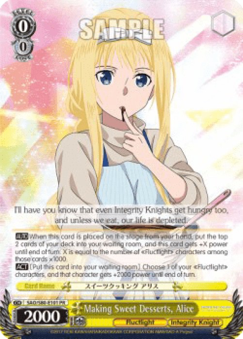 Weiss Schwarz SAO/S80 Making Sweet Desserts, Alice