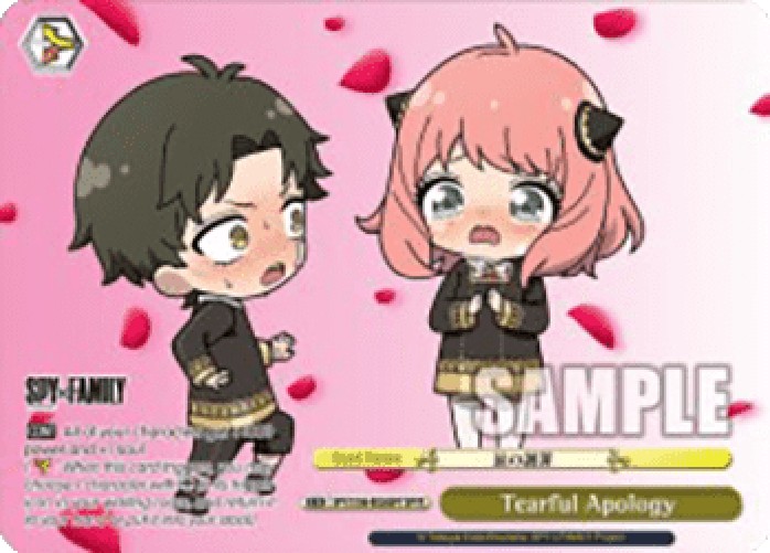 Weiss Schwarz SPY/S106 Tearful Apology (V.2 - Feature Rare)