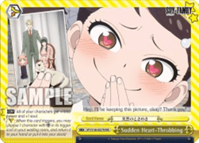 Weiss Schwarz SPY/S106 Sudden Heart-Throbbing (V.2 - Triple Rare)