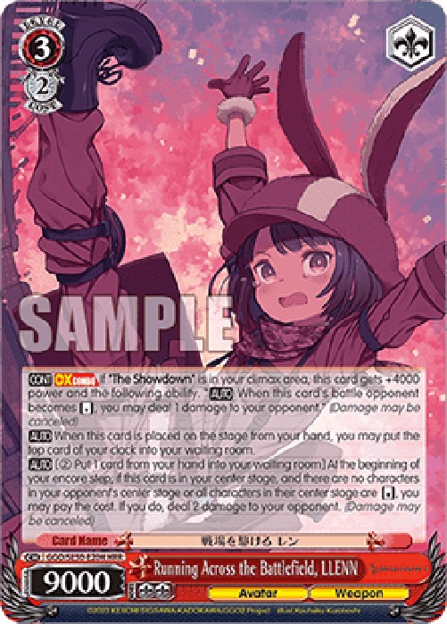 Weiss Schwarz GGO/SE50 Running Across the Battlefield, LLENN (V.2 - Paralle