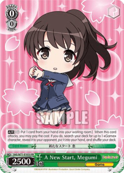 Weiss Schwarz SHS/W71 A New Start, Megumi (V.2 - Promo)