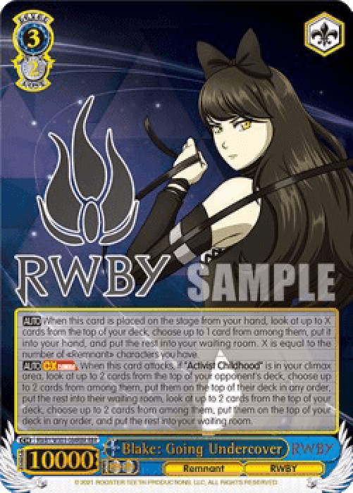Weiss Schwarz RWBY/WX03 Blake: Going Undercover (V.2 - Feature Rare)