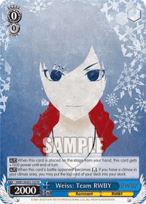 Weiss Schwarz RWBY/WX03 Weiss: Team RWBY (V.2 - Promo)
