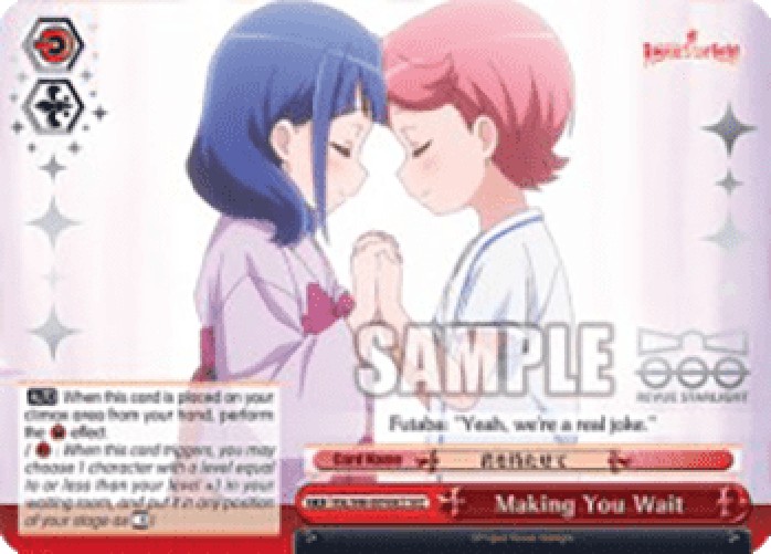 Weiss Schwarz RSL/S98 Making You Wait (V.2 - Feature Rare)