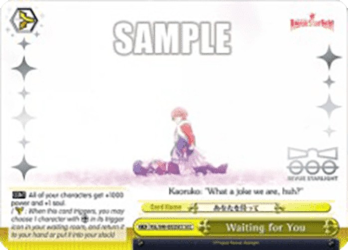 Weiss Schwarz RSL/S98 Waiting for You (V.2 - Feature Rare)