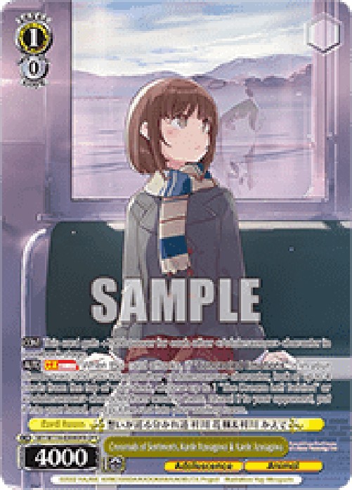 Weiss Schwarz SBY/W114 Crossroads of Sentiments, Kaede Azusagawa & Kaede Az