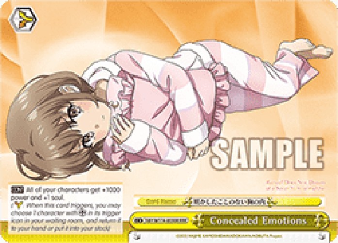 Weiss Schwarz SBY/W114 Concealed Emotions (V.2 - Triple Rare)