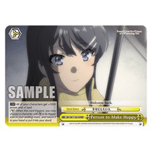 Weiss Schwarz SBY/W77 Person to Make Happy (V.2 - Triple Rare)