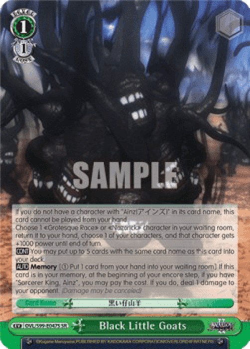 Weiss Schwarz OVL/S99 Black Little Goats (V.2 - Super Rare)