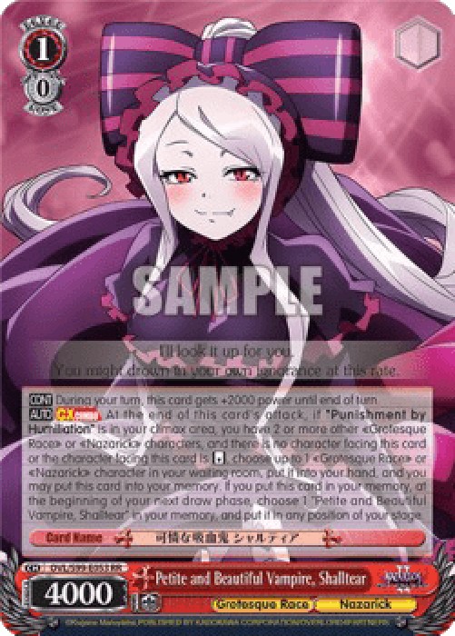 Weiss Schwarz OVL/S99 Petite and Beautiful Vampire, Shalltear (V.1 - Double