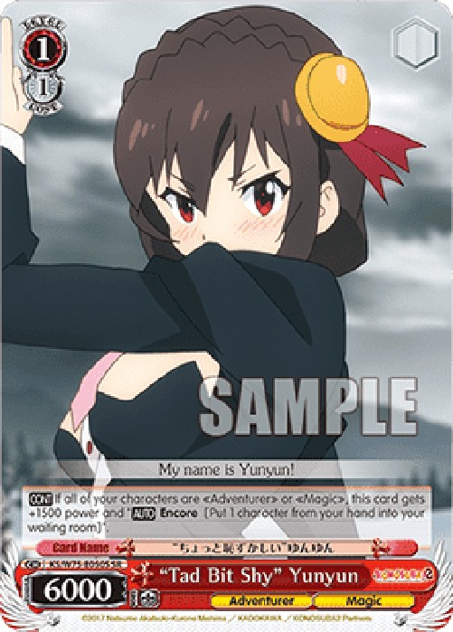 Weiss Schwarz KS/W75 "Tad Bit Shy" Yunyun (V.2 - Super Rare)