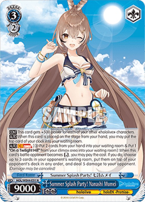 Weiss Schwarz HOL/WE44 Summer Splash Party! Nanashi Mumei (V.1 - Common)