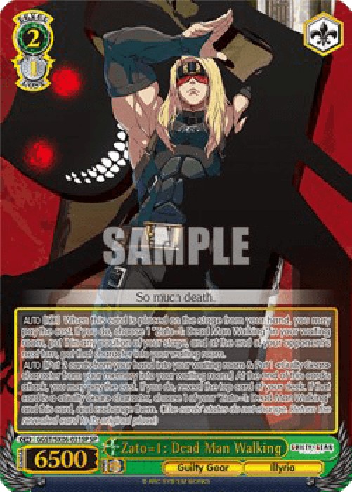 Weiss Schwarz GGST/SX06 Zato=1: Dead Man Walking (V.2 - Special Rare)