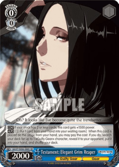 Weiss Schwarz GGST/SX06 Testament: Elegant Grim Reaper (V.2 - Super Rare)