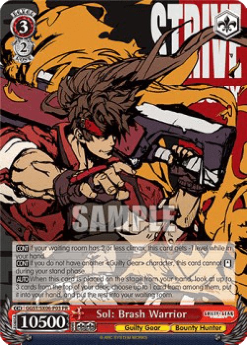 Weiss Schwarz GGST/SX06 Sol: Brash Warrior