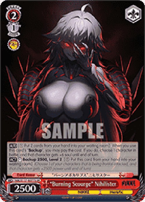 Weiss Schwarz NIK/S117 “Burning Scourge” Nihilister (V.2 - Super Rare)