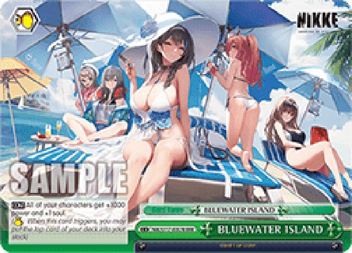 Weiss Schwarz NIK/S117 BLUEWATER ISLAND (V.2 - Triple Rare)