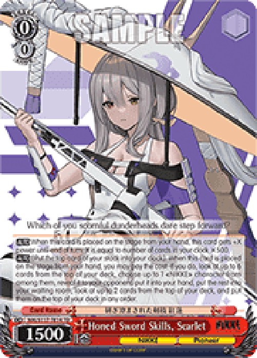 Weiss Schwarz NIK/S117 Honed Sword Skills, Scarlet (V.1 - Trial Deck)