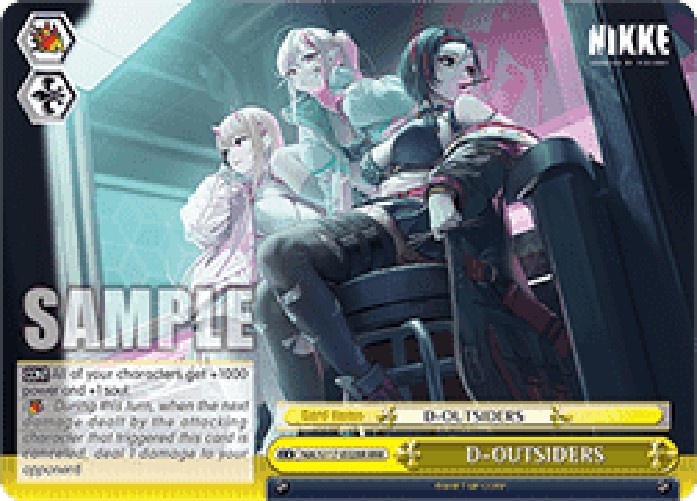 Weiss Schwarz NIK/S117 D-OUTSIDERS (V.2 - Triple Rare)