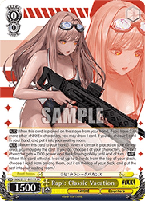 Weiss Schwarz NIK/S117 Rapi: Classic Vacation (V.2 - Super Rare)
