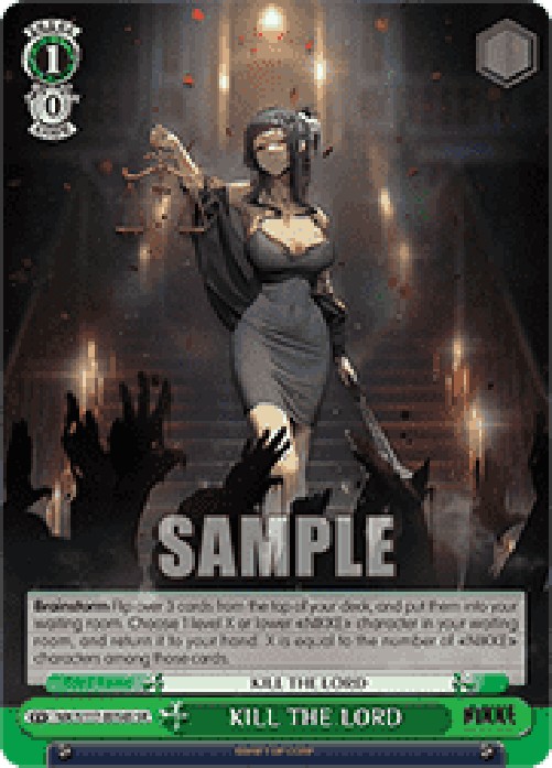 Weiss Schwarz NIK/S117 KILL THE LORD (V.2 - Super Rare)