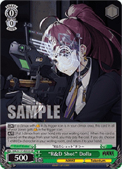 Weiss Schwarz NIK/S117 “R&D Shot” Dolla (V.2 - Super Rare)