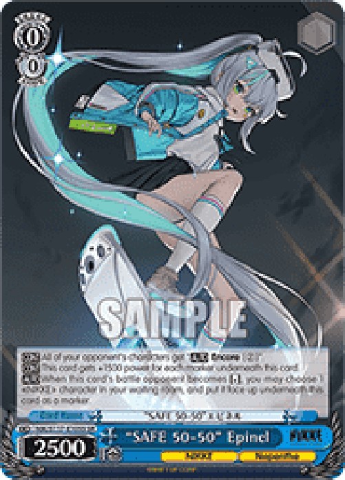 Weiss Schwarz NIK/S117 “SAFE 50-50” Epinel (V.2 - Super Rare)