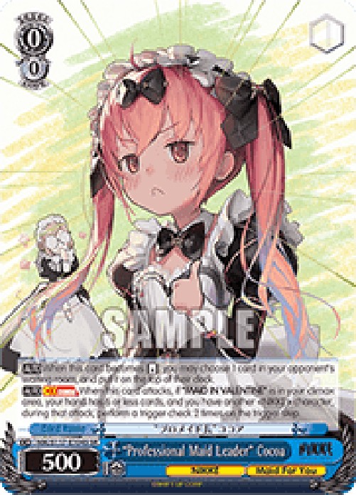 Weiss Schwarz NIK/S117 “Professional Maid Leader” Cocoa (V.2 - Super Rare)