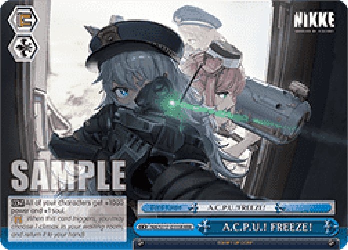 Weiss Schwarz NIK/S117 A.C.P.U.! FREEZE! (V.2 - Triple Rare)