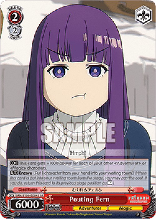 Weiss Schwarz SFN/S108 Pouting Fern (V.2 - Super Rare)