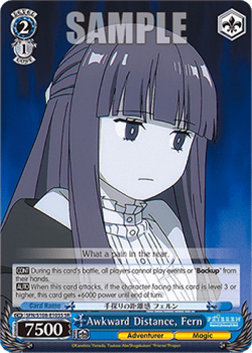 Weiss Schwarz SFN/S108 Awkward Distance, Fern (V.2 - Super Rare)
