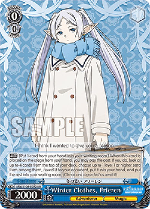 Weiss Schwarz SFN/S108 Winter Clothes, Frieren (V.1 - Double Rare)