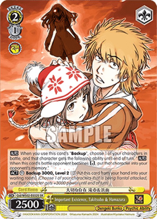Weiss Schwarz DKB Important Existence, Takitsubo & Hamazura (V.2 - Super Ra