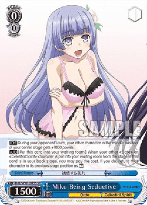 Weiss Schwarz DAL/W99 Miku Being Seductive (V.2 - Super Rare)