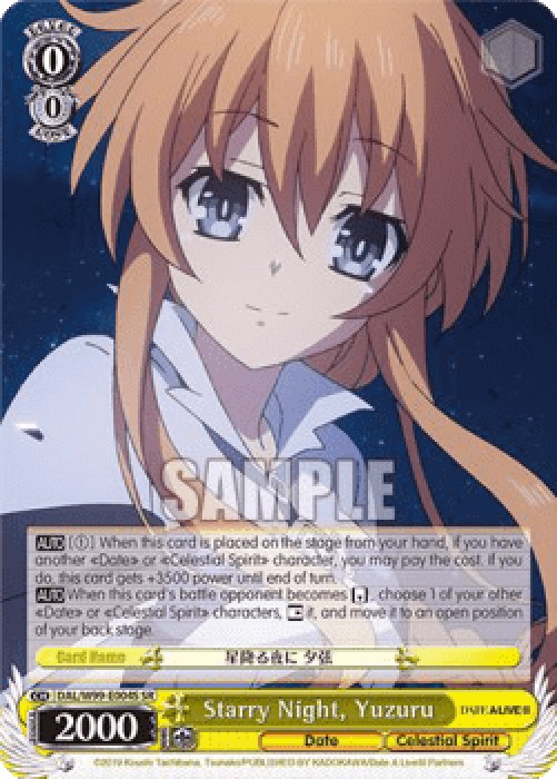 Weiss Schwarz DAL/W99 Starry Night, Yuzuru (V.2 - Super Rare)