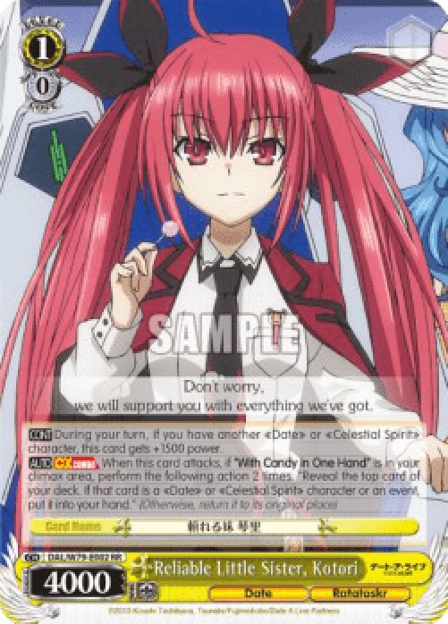 Weiss Schwarz DAL/W79 Reliable Little Sister, Kotori (V.1 - Double Rare)