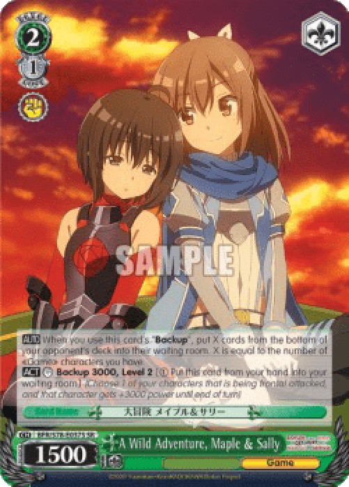 Weiss Schwarz BFR/S78 A Wild Adventure, Maple & Sally (V.2 - Super Rare)