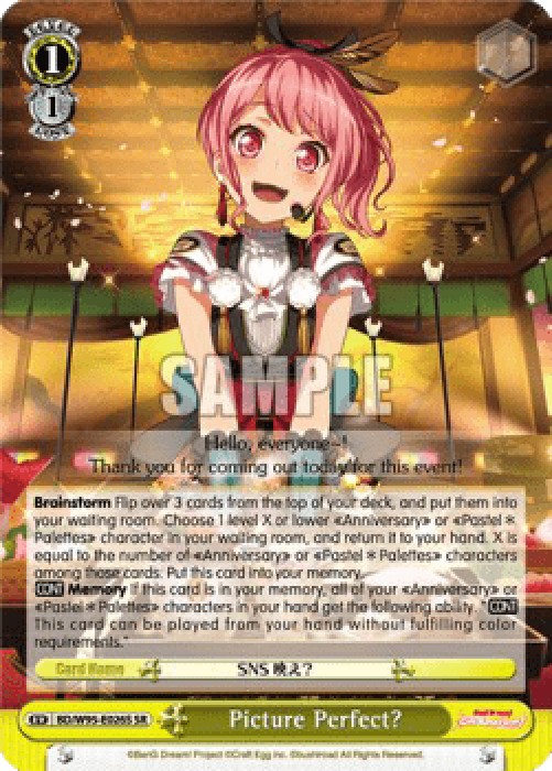 Weiss Schwarz BD/W95 Picture Perfect? (V.2 - Super Rare)