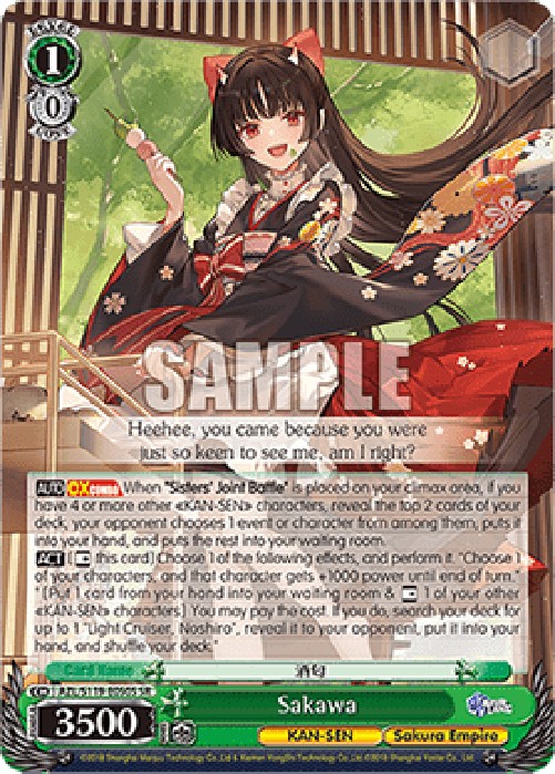 Weiss Schwarz AZL/119 Sakawa (V.2 - Super Rare)