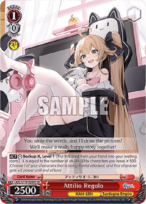 Weiss Schwarz AZL/119 Attilio Regolo (V.2 - Super Rare)