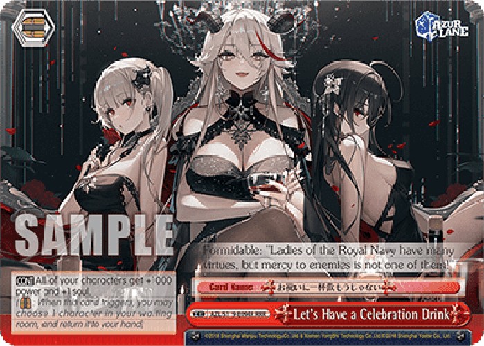 Weiss Schwarz AZL/119 Let's Have a Celebration Drink (V.2 - Triple Rare)