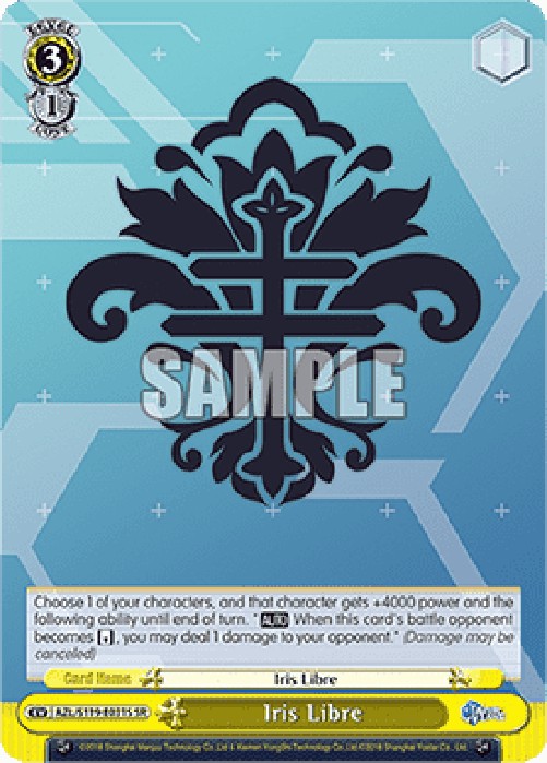 Weiss Schwarz AZL/119 Iris Libre (V.2 - Super Rare)