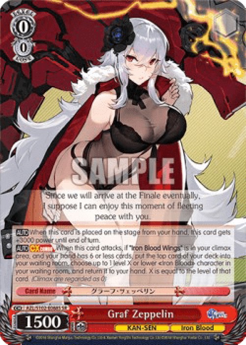 Weiss Schwarz AZL/S102 Graf Zeppelin (V.2 - Super Rare)