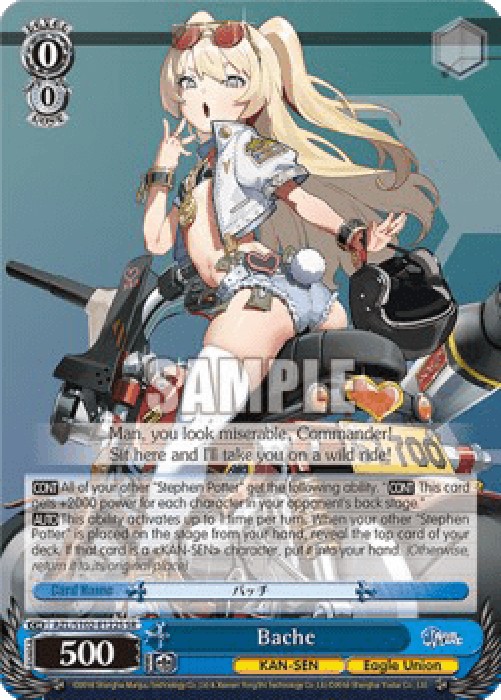 Weiss Schwarz AZL/S102 Bache (V.2 - Super Rare)