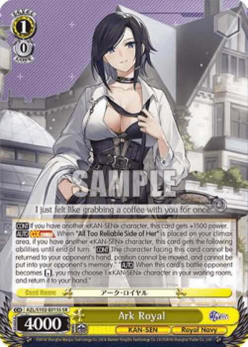 Weiss Schwarz AZL/S102 Ark Royal (V.2 - Super Rare)