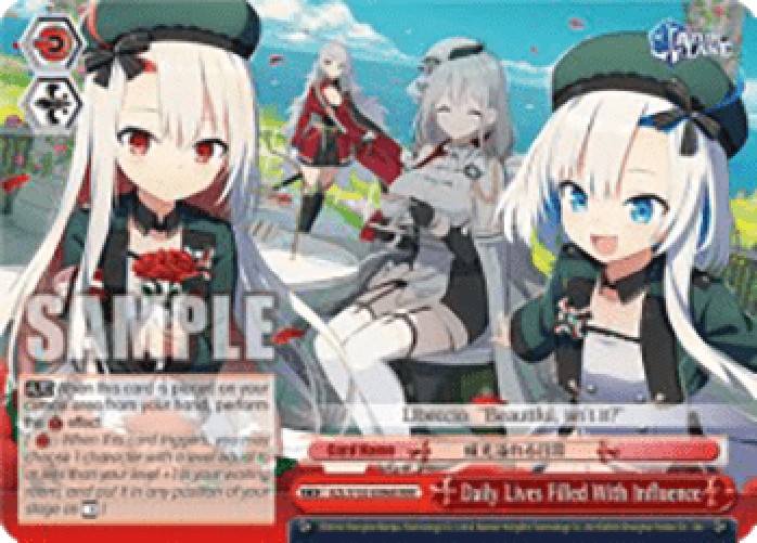 Weiss Schwarz AZL/S102 Daily Lives Filled With Influence (V.2 - Triple Rare