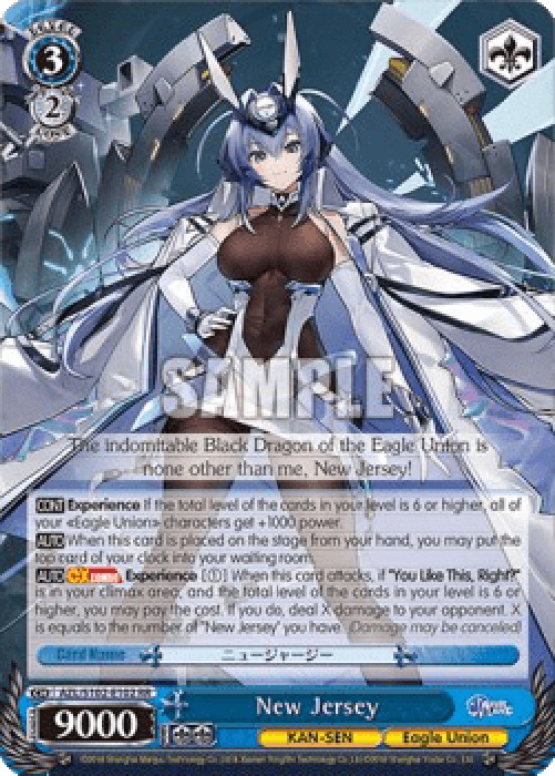 Weiss Schwarz AZL/S102 New Jersey (V.1 - Double Rare)