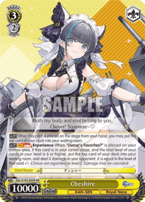 Weiss Schwarz AZL/S102 Cheshire (V.1 - Double Rare)