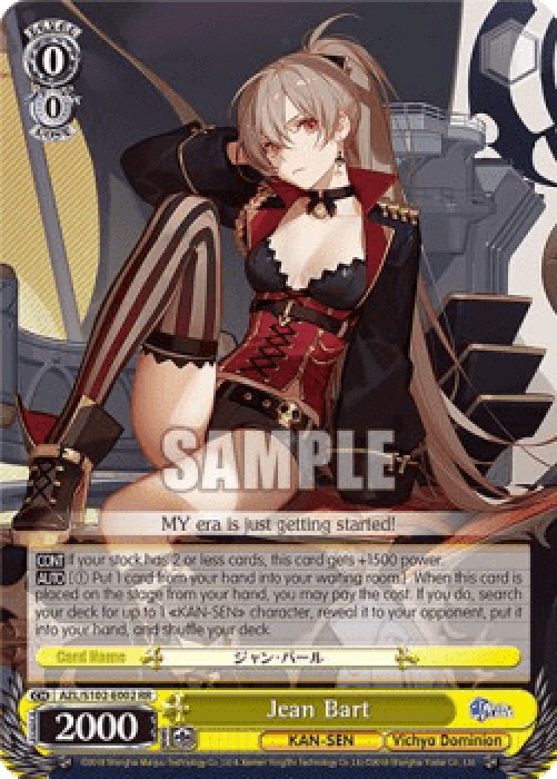 Weiss Schwarz AZL/S102 Jean Bart (V.1 - Double Rare)
