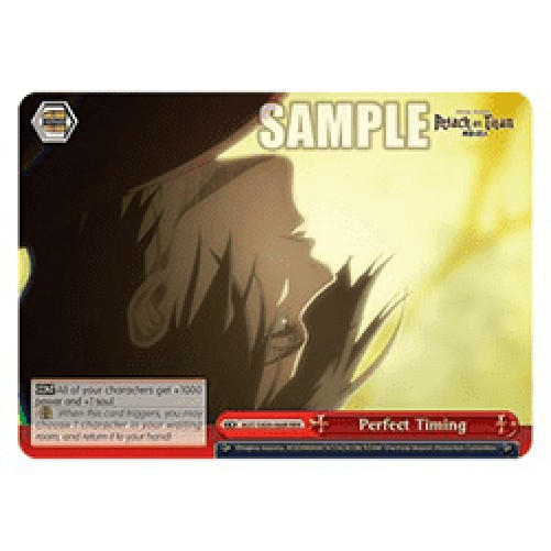 Weiss Schwarz AOT/SX04 Perfect Timing (V.2 - Triple Rare)